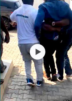 VIDEO: Sowore hit by Police ‘tear gas’ at Unity Fountain