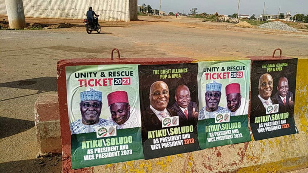 2023: Atiku/Soludo campaign posters flood Abuja - Vanguard News