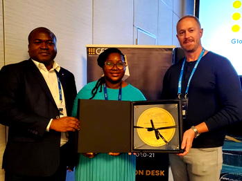 Ogunsan, wife receive  excellence in education  award in Las Vegas