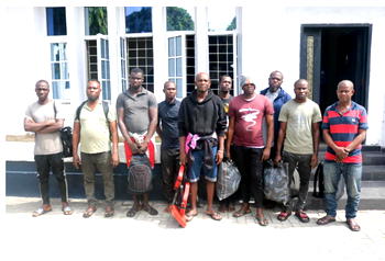 Navy nabs 10 suspected vandals, recovers 210,000 litres of AGO