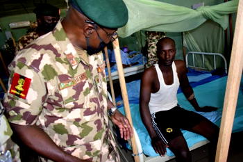 Ops Hadin Kai: COAS visits wounded troops in hospital