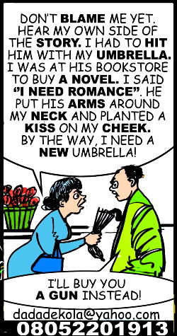 Mr & Mrs: Gun for umbrella