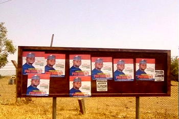 2023: Yahaya Bello’s campaign posters flood Abuja