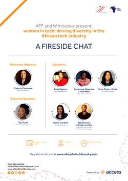 AFRICA FINTECH FOUNDRY, ACCESS BANK ‘W’ INITIATIVE PARTNER TO PROMOTE ‘WOMEN IN TECH.
