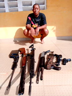 Police arrest Nollywood producer, gun runner, three other criminals in Delta
