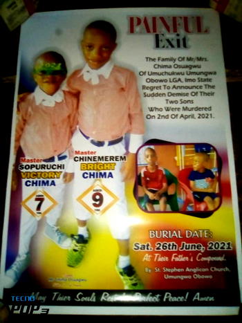 Tears as two siblings murdered by gunmen in Aba are buried in Imo