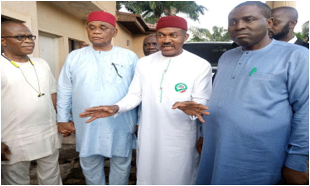 From left: Mr. Godwin Ezeemo, Chief Chuma Nzeribe, Dr. Godwin Maduka and Chief Chris Azubogu