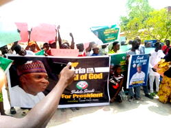 We want Saraki for president in 2023, youths protest in Kano