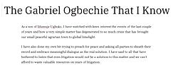 [Sponsored] The Gabriel Ogbechie That I Know