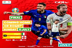 England vs Italy Euro 2020 final comes up live on DStv, Gotv channels