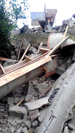 2-storey building under construction collapses, kills landlord in Lagos