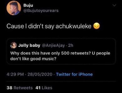 Buju tweets, Wizkid, Davido