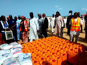 NEMA boss flags off food distribution in Borno IDPs camp