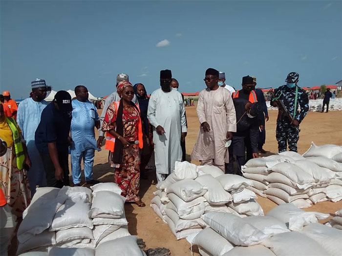 IDP2 NEMA boss flags off food distribution in Borno IDPs camp