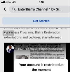 Facebook restricts IPOB’s new page