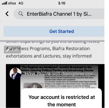 Facebook restricts IPOB’s new page
