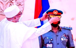 Buhari decorates Chief of Army Staff with new rank