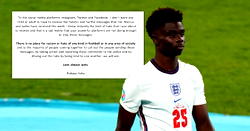 Do more to prevent racist abuse online, Saka makes plea to Facebook, Twitter