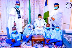 PHOTOS: Buhari receives GMD NNPC, students of Pace Setters School, Daura