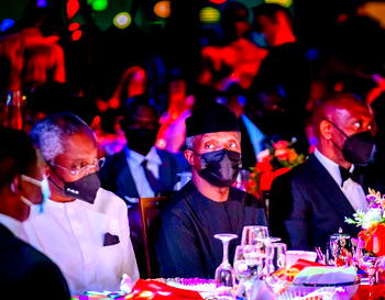 Osinbajo harps on reviving economy in the aftermath of COVID-19 pandemic at launch of Transcorp’s new product