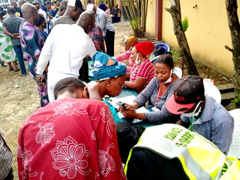 Lagos LG Elections: Accreditation, voting ongoing at Polling Unit 041, Ward A, Egbe-Idimu LCDA [PHOTOS]