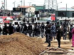 VIDEO: At Gani Fawehinmi park, Security on ground in anticipation of Yoruba Nation rally by Sunday Igboho