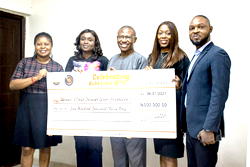 Bukka Hut donates N500,000, exercise books for education of less privileged