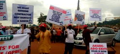 Residents of Ondo, Ekiti protest abandoned N22 Billion Akure/Ado Ekiti dualization project
