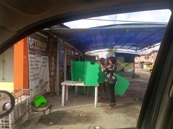 pooling booths PHOTO NEWS: INEC ready, waiting for voters in Lagos