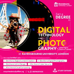 [SPONSORED] Earn a degree in Digital Technology & Photography at Ravensbourne University, London.