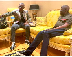 BREAKING: Gov Sanwo-Olu meets Tinubu in London [PHOTOS]