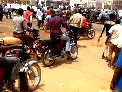 VIDEO: Okada rider goes naked to protest arrest by policeman at Isolo