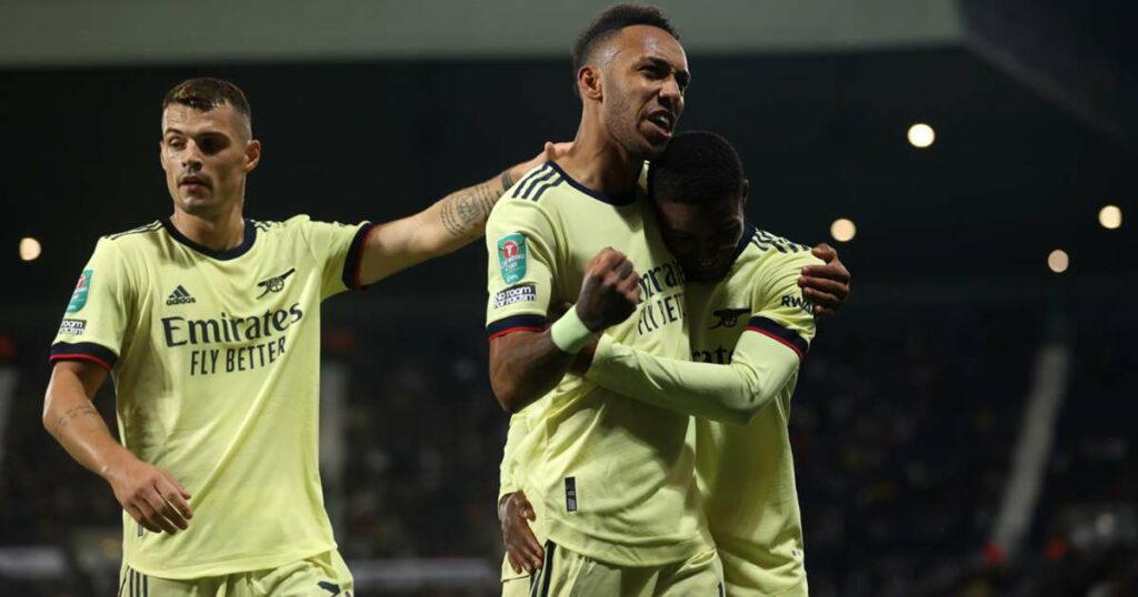 Aubameyang hits hatrick, as Arsenal rout West Brom 6-1 in Cup tie