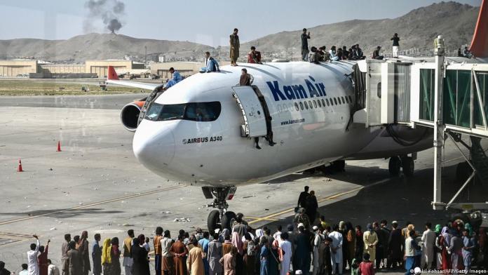 Crowds continue to gather at Kabul airport hoping for evacuation