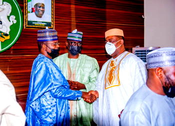 PHOTOS: Fani-Kayode, Matawalle, Zulum, Ali Ndume, Pantami, Sani Yarima, Yuguda, others in Kano for Buhari son’s wedding