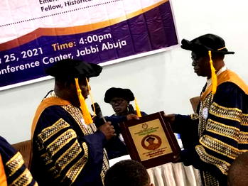 Former Delta SSG, Macaulay bags associate fellowship of Historical Society of Nigeria(Photos)