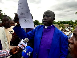 Pastors, youths protest demolition of Borno Church; demand reconstruction, compensation