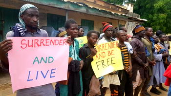 Another 1,081 Boko Haram terrorists, senior commanders, families surrender in Bama, Borno
