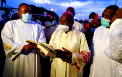 Cardinal Onaiyekan, Catholic Bishops visit Enugu State Government House