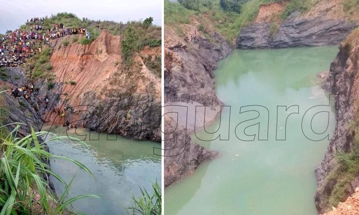 Black Saturday: Bus carrying 11 passengers plunge into mining pit in Ebonyi