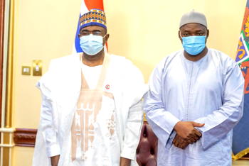 Gambian President, Adana Barrow, receives Marwa; hails Nigeria’s drug war campaign