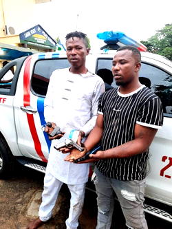 Rapid Response Squad arrest 2 daredevil robbers terrorizing Lagos