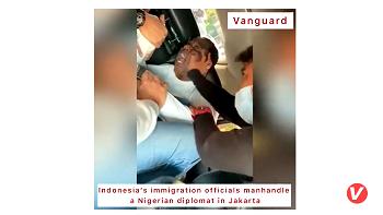 VIDEO: ‘I can’t breathe’, Nigerian diplomat cries out following assault by Indonesia’s immigration officials