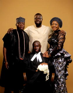 Soji Akanbi celebrates, as baby of the family calls to Bar