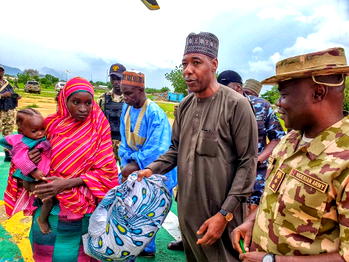 BREAKING: Zulum receives another Chibok Schoolgirl in Gwoza