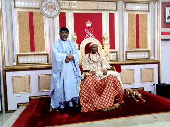Gbajabiamila pays homage to Olu of Warri,  urges monarchs to work with govt