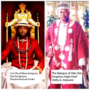 Balogun of Ode-Omi congratulates Olu of Warri-designate