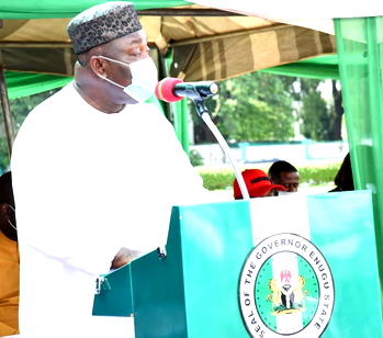 Security: Relocate to your Development Areas to foster grassroots-based intelligence gathering, Ugwuanyi tells 68 newly sworn-in Administrators