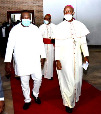 Cardinal, Catholic Bishops laud Ugwuanyi’s good relationship with the Church, Enugu residents