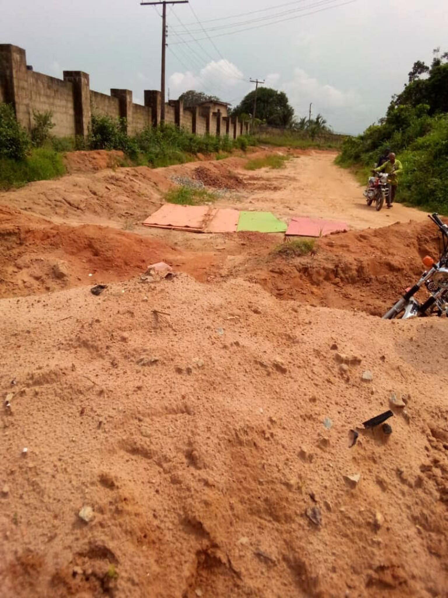 unnamed Abia community cries out for help as erosion threatens only access road